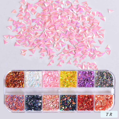 Decoraciones de Uñas Holográficas Hexagonales para Nail Art - Image 10