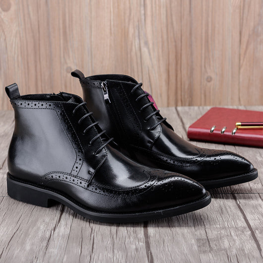 Botas de Cuero Tallado Estilo Británico - Image 11