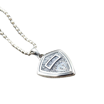 Collar Unisex Acero Sterling 925 Diseño Tridente Coreano Moderno - Image 10