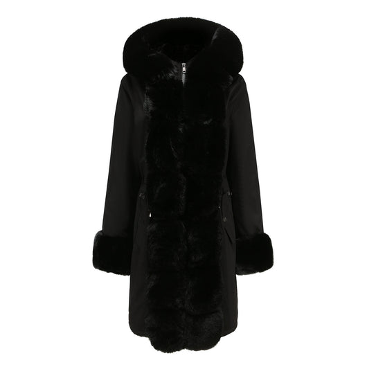 Abrigo Acolchado para Mujer con Cuello de Piel Desmontable - Parka Midi Elegante - Image 12