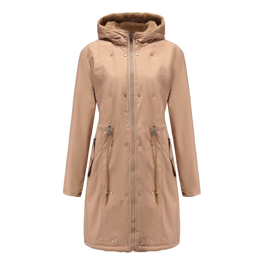 Abrigo Acolchado para Mujer con Cuello de Piel Desmontable - Parka Midi Elegante - Image 13
