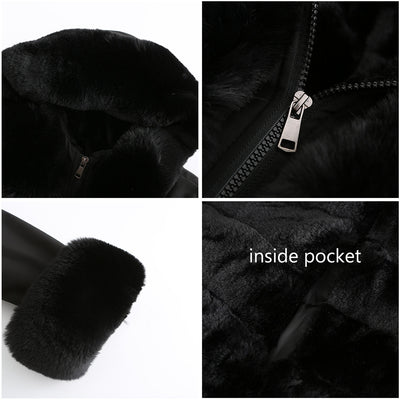 Abrigo Acolchado para Mujer con Cuello de Piel Desmontable - Parka Midi Elegante - Image 21
