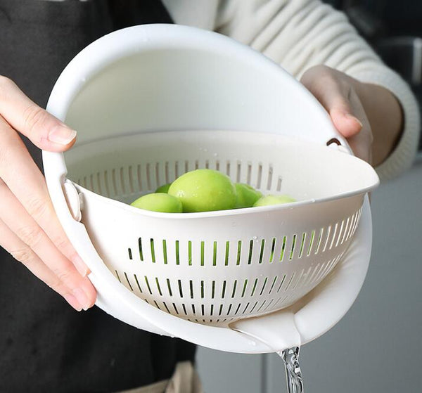 Canasta Dual para Fregadero de Cocina con Drenaje