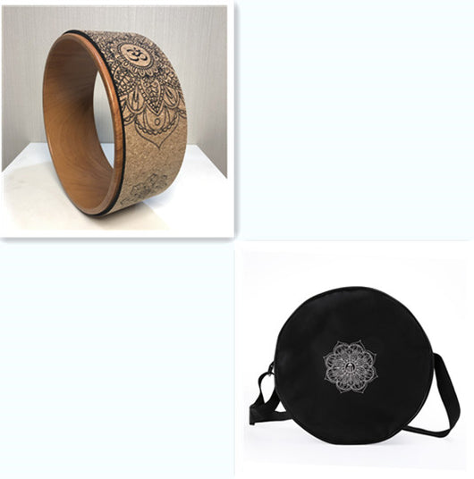 Rueda de Yoga en Corcho con Diseño de Veta de Madera - Image 12
