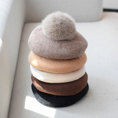 Boina de Lana Flanqueada para Otoño e Invierno - Image 11
