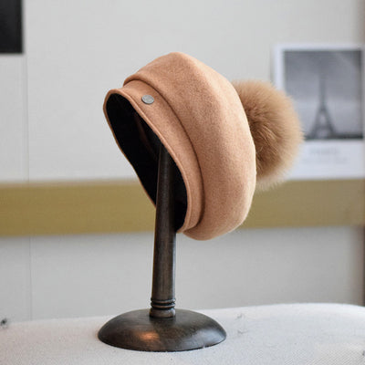 Boina de Lana Flanqueada para Otoño e Invierno - Image 13