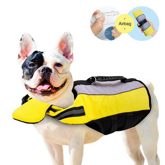 Chaleco Salvavidas Inflable Reflectante para Mascotas