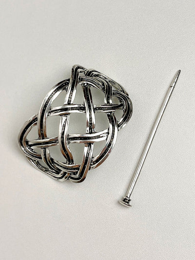 Pasador Vikingo Trenzado en Metal - Diseño Celta Vintage - Image 9