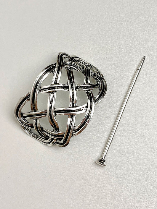 Pasador Vikingo Trenzado en Metal - Diseño Celta Vintage - Image 15