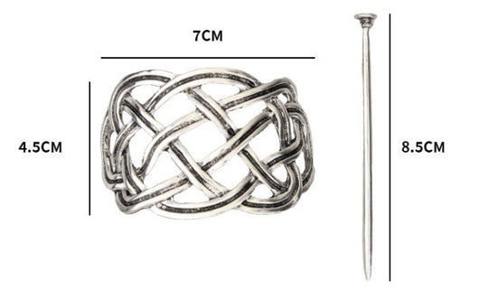 Pasador Vikingo Trenzado en Metal - Diseño Celta Vintage - Image 18