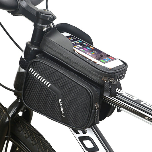 Bolsa Frontal para Bicicleta de Montaña - Soporte para Celular y Almacenamiento - Image 7