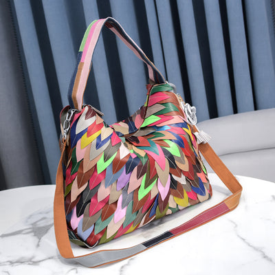 Bolso de Cuero Suave para Mujer con Capacidad Extra y Detalle de Costura Hoja - Image 16