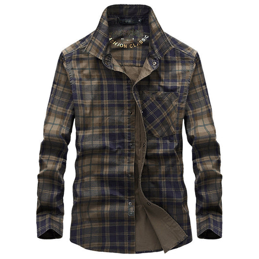 Camisa de Cuadros Manga Larga para Hombre - Image 9