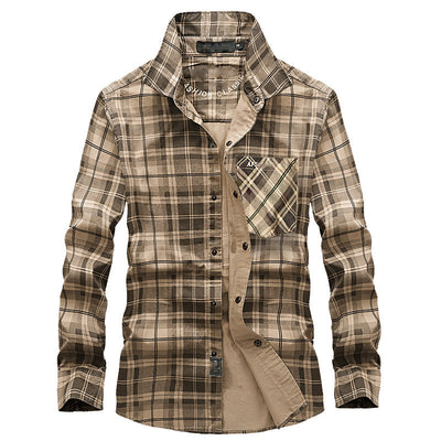 Camisa de Cuadros Manga Larga para Hombre - Image 10