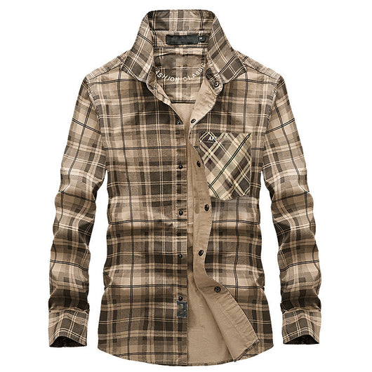 Camisa de Cuadros Manga Larga para Hombre - Image 10