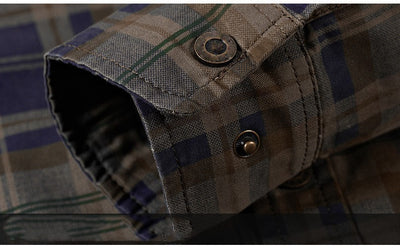 Camisa de Cuadros Manga Larga para Hombre - Image 13