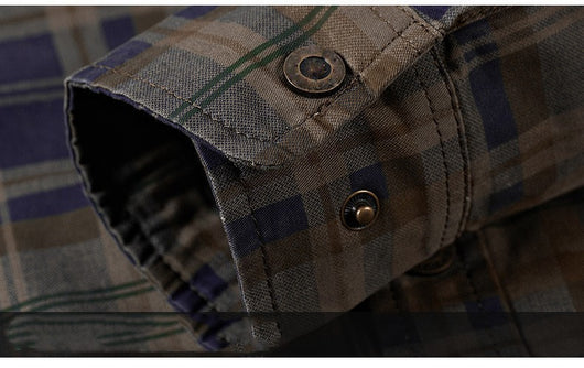 Camisa de Cuadros Manga Larga para Hombre - Image 13