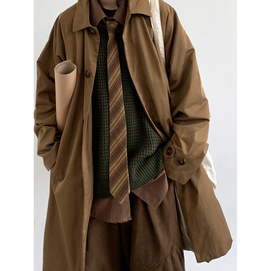 Gabardina Ejecutiva Retro Mediana - Chaqueta Versátil para Trabajo y Diario - Image 20