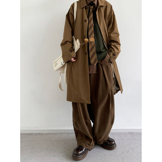 Gabardina Ejecutiva Retro Mediana - Chaqueta Versátil para Trabajo y Diario - Image 21