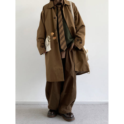 Gabardina Ejecutiva Retro Mediana - Chaqueta Versátil para Trabajo y Diario - Image 25