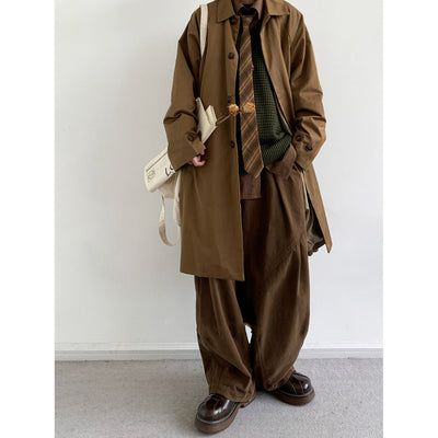 Gabardina Ejecutiva Retro Mediana - Chaqueta Versátil para Trabajo y Diario - Image 26