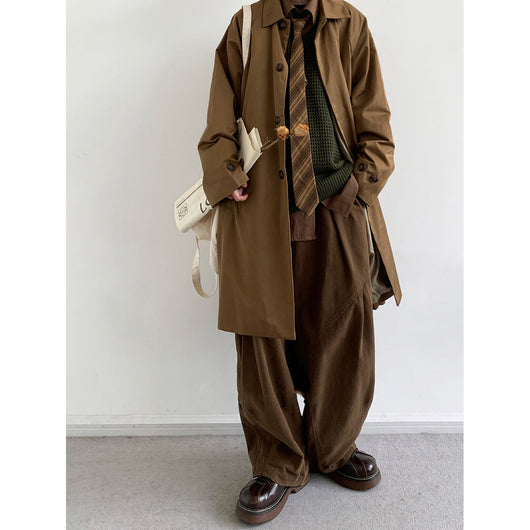 Gabardina Ejecutiva Retro Mediana - Chaqueta Versátil para Trabajo y Diario - Image 26