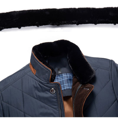 Chamarra Acolchada de Invierno para Hombre con Cuello Alto - Image 9