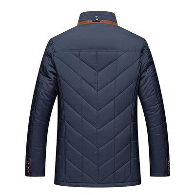 Chamarra Acolchada de Invierno para Hombre con Cuello Alto - Image 11