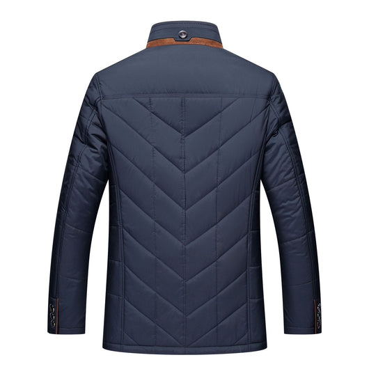 Chamarra Acolchada de Invierno para Hombre con Cuello Alto - Image 11