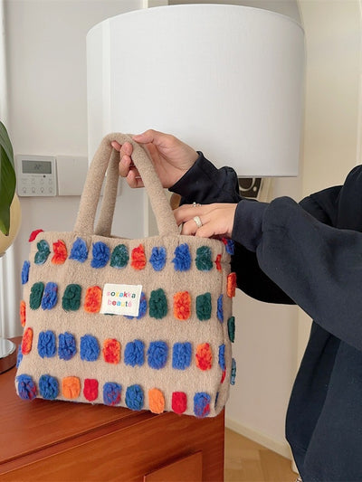 Bolso Bandolera Bucket de Peluche - Portátil y Versátil - Image 16