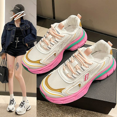 Tenis Casual Mujer Plataforma Mesh Versátil - Image 13