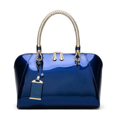 Bolso de Charol Brillante con Asa Diagonal - Diseño Fashion - Image 9