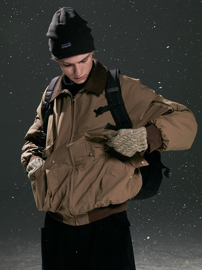 Abrigo de Algodón Cálido Unisex con Cuello de Solapa - Chaqueta Overol Versátil - Image 13