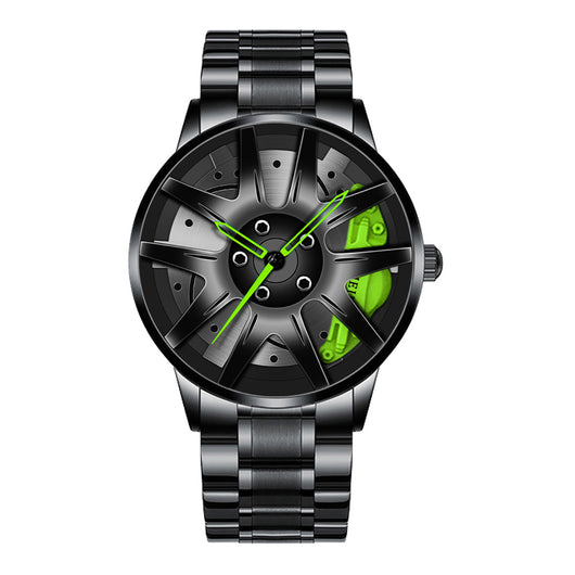 Reloj de Cuarzo Impermeable con Ruedas de Acero Inoxidable para Hombre - Image 35