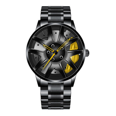Reloj de Cuarzo Impermeable con Ruedas de Acero Inoxidable para Hombre - Image 38