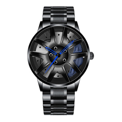 Reloj de Cuarzo Impermeable con Ruedas de Acero Inoxidable para Hombre - Image 40