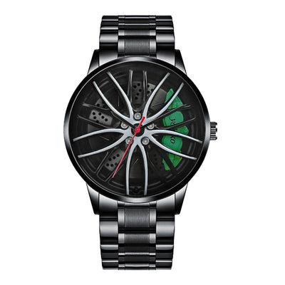 Reloj de Cuarzo Impermeable con Ruedas de Acero Inoxidable para Hombre - Image 42