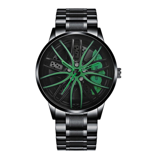 Reloj de Cuarzo Impermeable con Ruedas de Acero Inoxidable para Hombre - Image 45