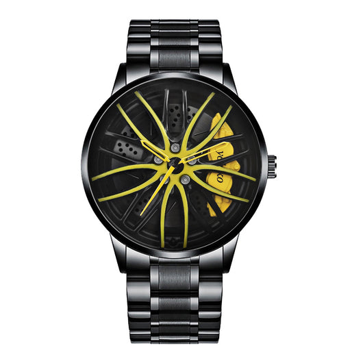 Reloj de Cuarzo Impermeable con Ruedas de Acero Inoxidable para Hombre - Image 47