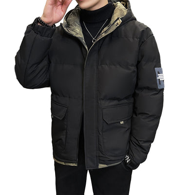 Chamarra Acolchada de Invierno para Hombre con Capucha - Image 12