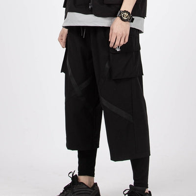 Pantalones Anchos Cropped Efecto Relajado - Image 7