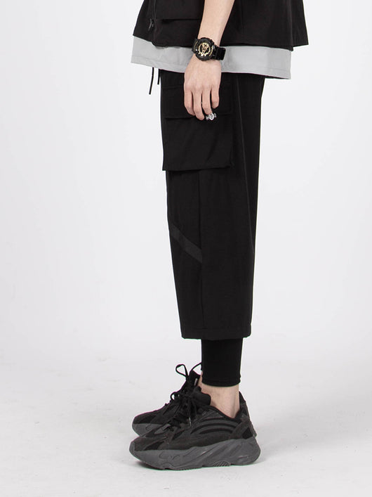 Pantalones Anchos Cropped Efecto Relajado - Image 12