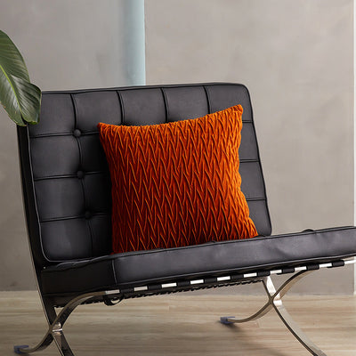 Funda de Almohada Terciopelo Holanda Geometría Sólida para Sofá y Mesita - Image 9