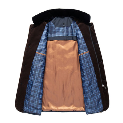 Chamarra Acolchada de Invierno para Hombre con Cuello Alto - Image 20