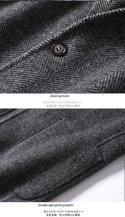 Abrigo de Lana Cachemira a Cuadros Largo y Elegante para Invierno - Image 12