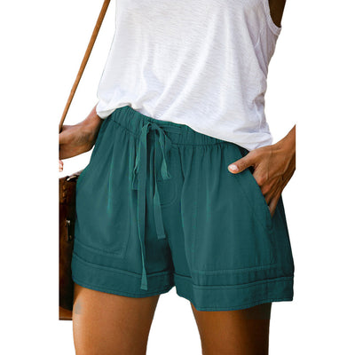 Shorts Anchos de Cintura Alta con Cordón y Encaje - Image 15