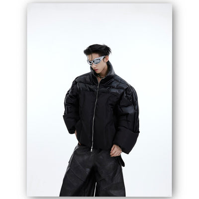 Chaqueta de Algodón con Diseño 3D y Acabado Luminoso - Image 10