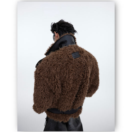 Chaqueta de Algodón Deconstruida con Pelaje Premium - Image 13