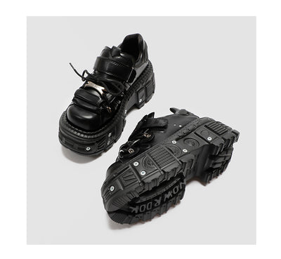 Botas Góticas Punk con Plataforma Elevadora para Mujer - Diseño Asiático con Remaches - Image 13