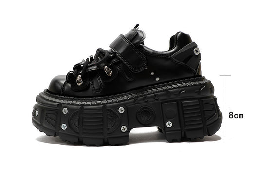 Botas Góticas Punk con Plataforma Elevadora para Mujer - Diseño Asiático con Remaches - Image 15